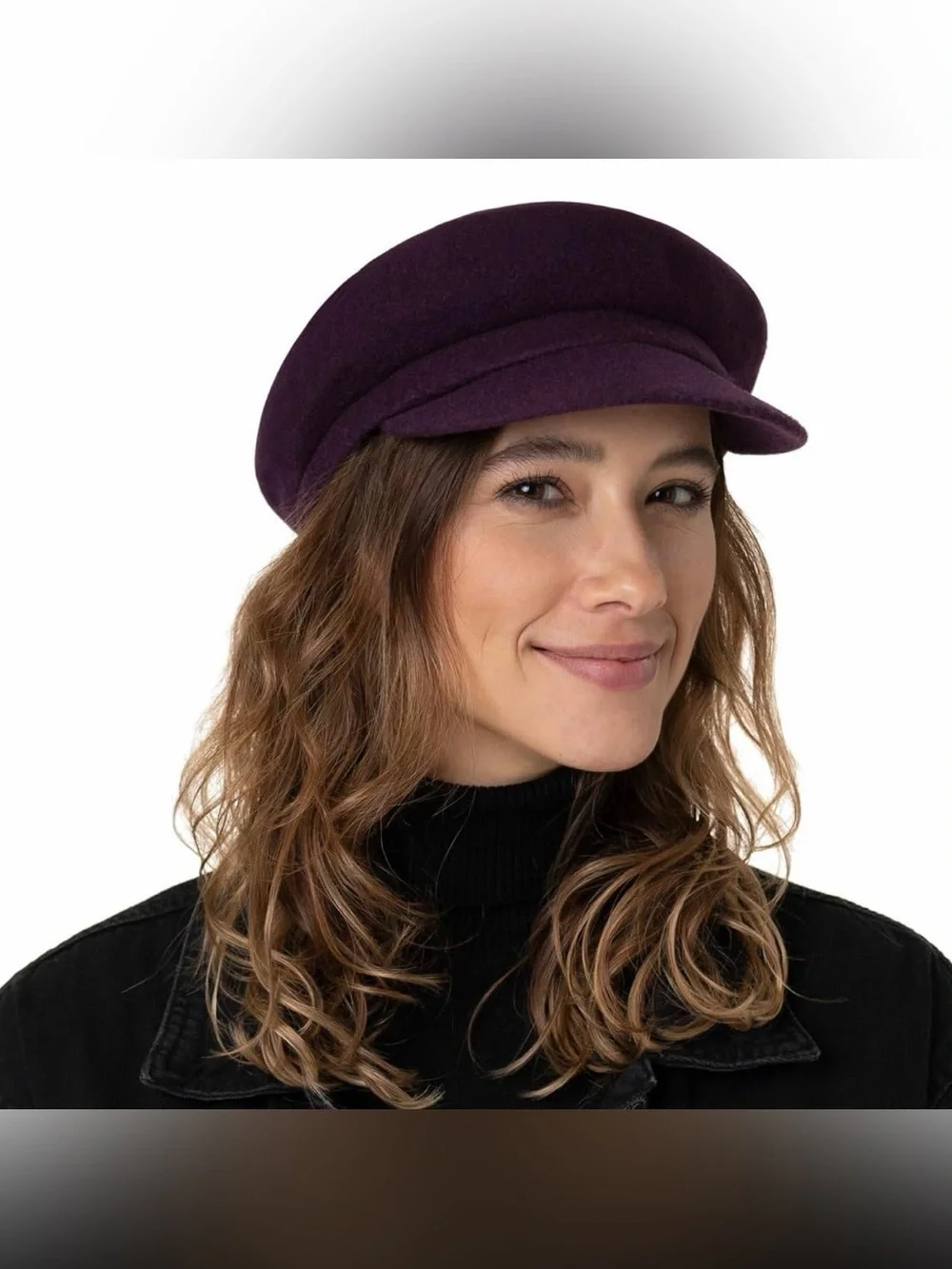 Kangol Black Wool Baker Boy Cap